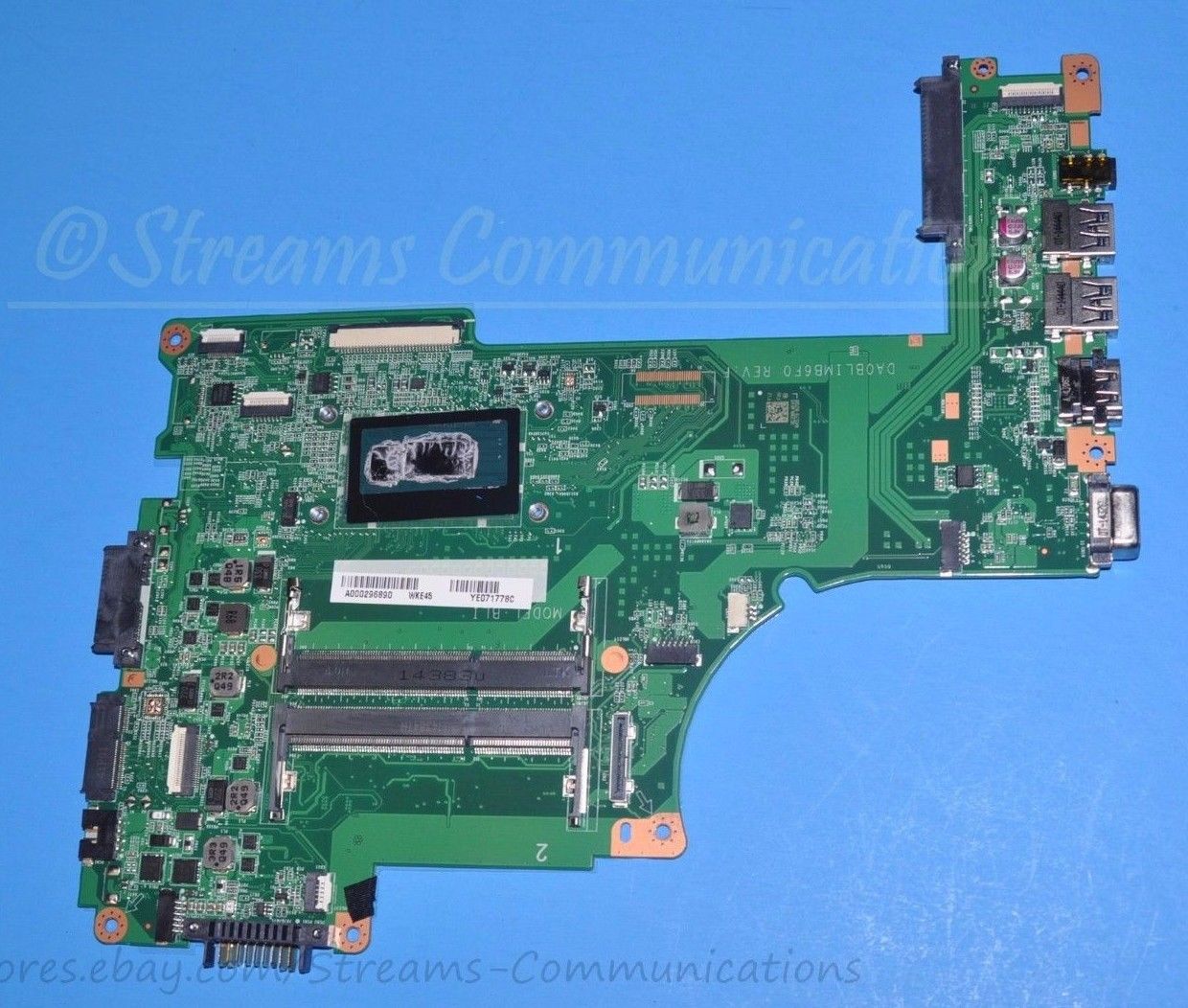 TOSHIBA Satellite L55-B i5-4210U Intel Laptop Motherboard A000296890 DA0BLIMB6F0 Hauptplatine